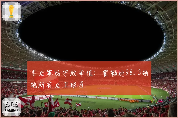 季后赛防守效率值：霍勒迪98.3领跑所有后卫球员